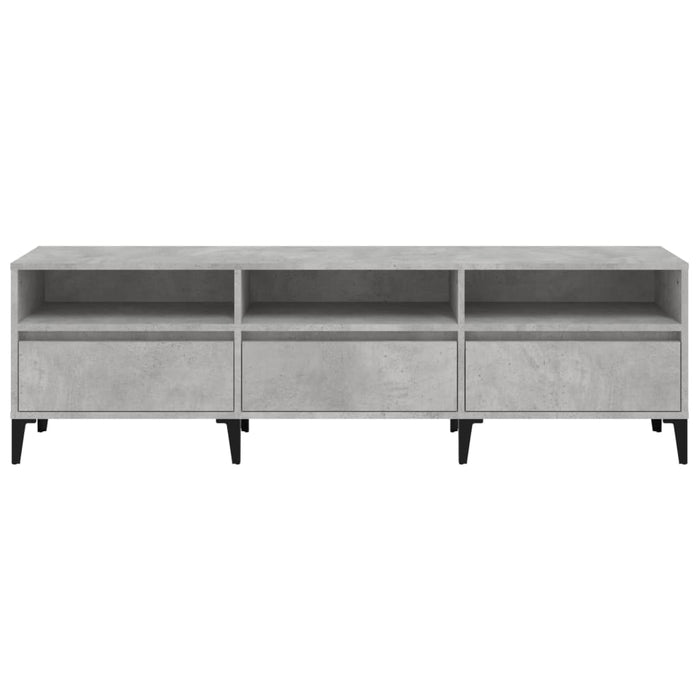Comodă TV, gri beton, 150x30x44,5 cm, lemn prelucrat - WALTI WALTI