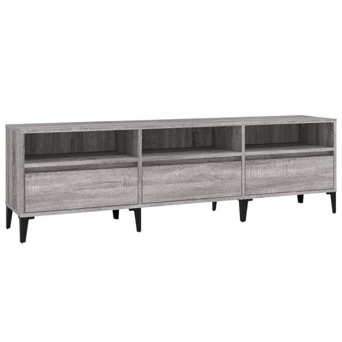 Comodă TV, gri sonoma, 150x30x44,5 cm, lemn prelucrat - WALTI WALTI