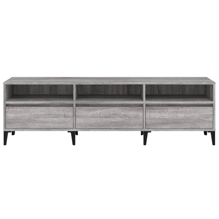 Comodă TV, gri sonoma, 150x30x44,5 cm, lemn prelucrat - WALTI WALTI