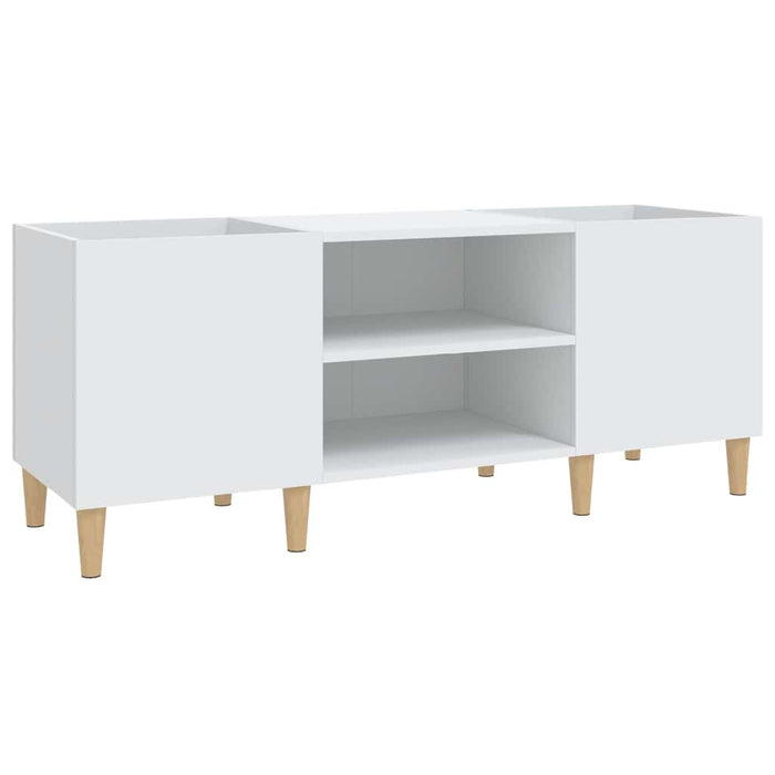 Dulap pentru discuri, alb, 121x38x48 cm, lemn stratificat WALTI