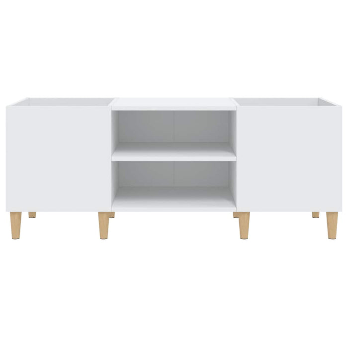 Dulap pentru discuri, alb, 121x38x48 cm, lemn stratificat WALTI