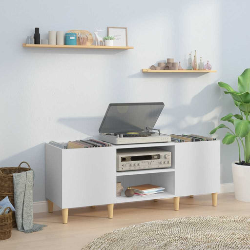 Dulap pentru discuri, alb, 121x38x48 cm, lemn stratificat - WALTI WALTI