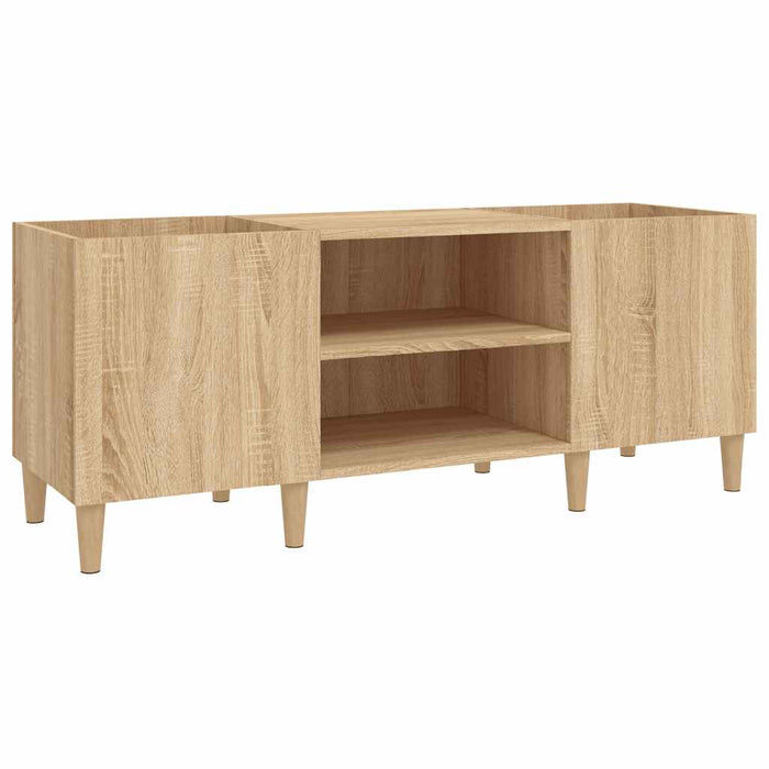 Dulap cu discuri, stejar Sonoma, 121x38x48 cm, lemn stratificat WALTI