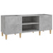 Dulap pentru discuri gri beton, 121x38x48 cm, lemn prelucrat - WALTI WALTI
