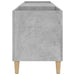 Dulap pentru discuri gri beton, 121x38x48 cm, lemn prelucrat - WALTI WALTI
