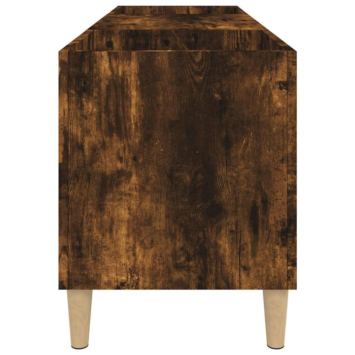 Dulap pentru discuri stejar afumat 121x38x48 cm, lemn prelucrat - WALTI WALTI