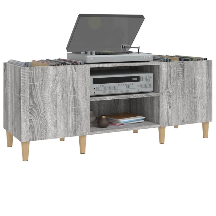 Dulap pentru discuri gri sonoma, 121x38x48 cm, lemn prelucrat - WALTI WALTI