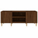 Dulap pentru discuri stejar maro, 121x38x48 cm, lemn prelucrat - WALTI WALTI