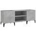 Dulap pentru discuri gri beton, 121x38x48 cm, lemn prelucrat - WALTI WALTI