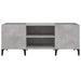 Dulap pentru discuri gri beton, 121x38x48 cm, lemn prelucrat - WALTI WALTI