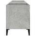 Dulap pentru discuri gri beton, 121x38x48 cm, lemn prelucrat - WALTI WALTI