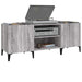 Dulap pentru discuri gri sonoma, 121x38x48 cm, lemn prelucrat - WALTI WALTI