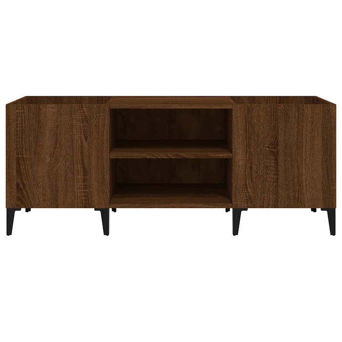 Dulap pentru discuri stejar maro, 121x38x48 cm, lemn prelucrat - WALTI WALTI