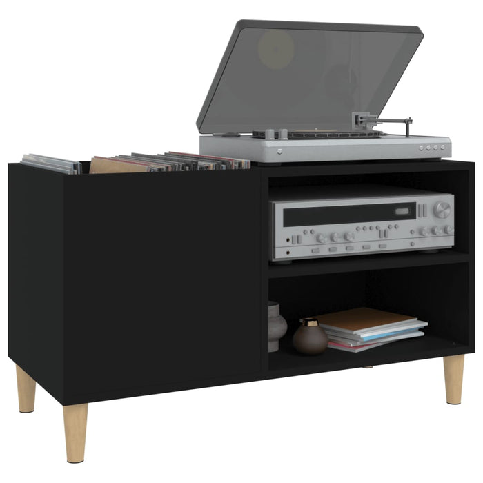 Dulap pentru discuri, negru, 84,5x38x48 cm, lemn prelucrat - WALTI WALTI