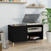 Dulap pentru discuri, negru, 84,5x38x48 cm, lemn prelucrat - WALTI WALTI