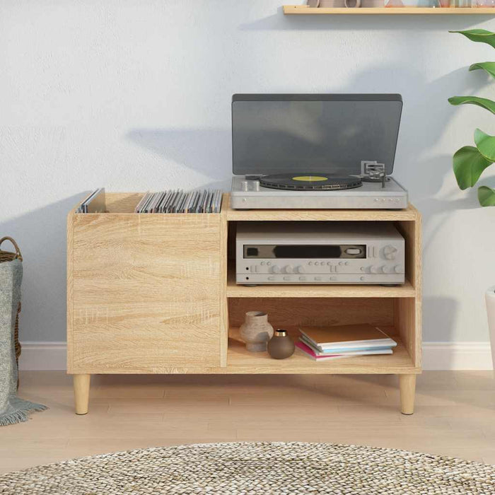 Dulap pentru discuri stejar sonoma 84,5x38x48 cm lemn prelucrat - WALTI WALTI