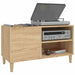 Dulap pentru discuri stejar sonoma 84,5x38x48 cm lemn prelucrat - WALTI WALTI