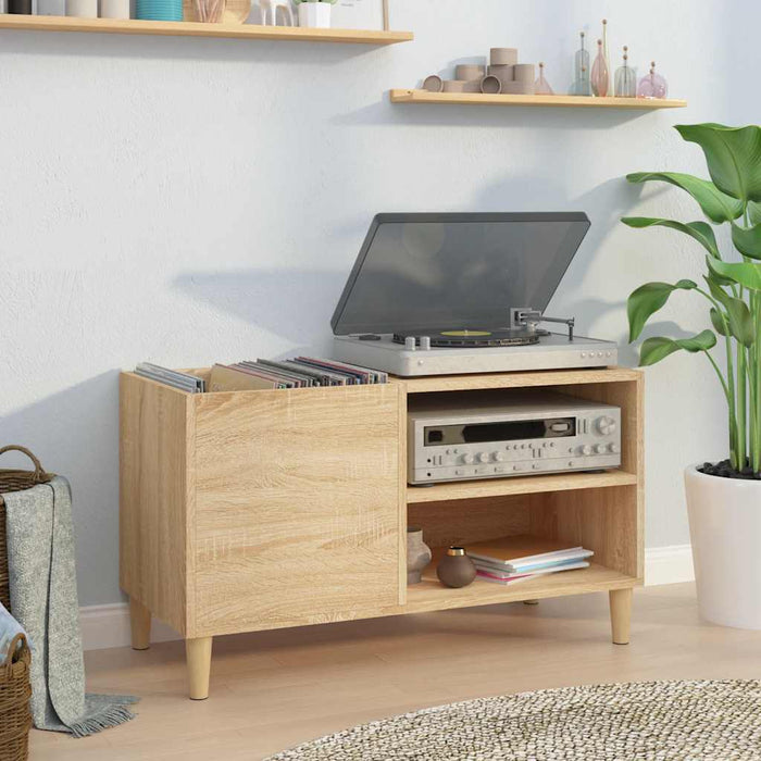 Dulap pentru discuri stejar sonoma 84,5x38x48 cm lemn prelucrat - WALTI WALTI