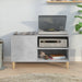 Dulap pentru discuri gri beton 84,5x38x48 cm lemn prelucrat - WALTI WALTI