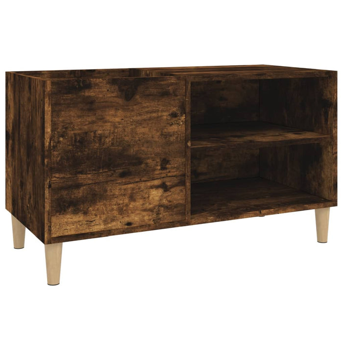 Dulap pentru discuri stejar afumat 84,5x38x48 cm lemn prelucrat - WALTI WALTI