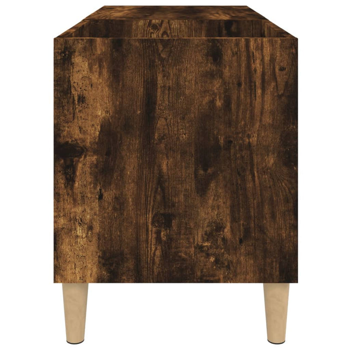 Dulap pentru discuri stejar afumat 84,5x38x48 cm lemn prelucrat - WALTI WALTI