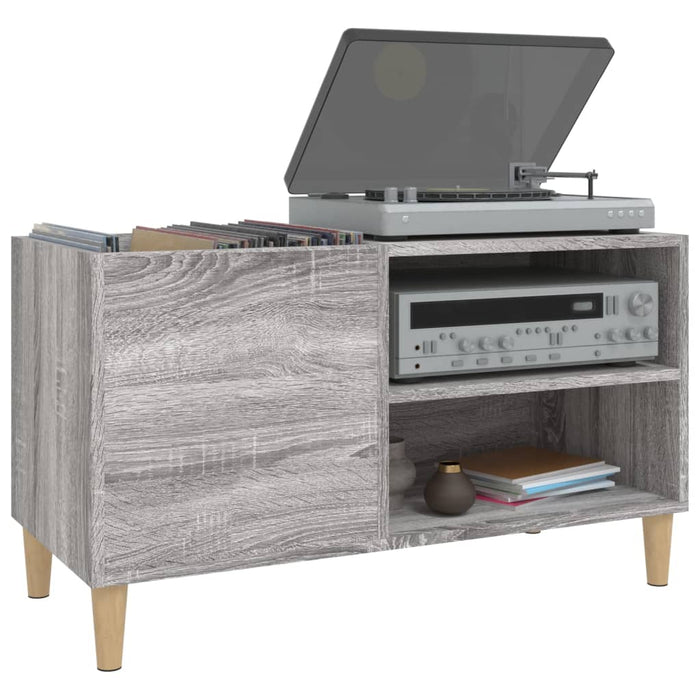 Dulap pentru discuri gri sonoma 84,5x38x48 cm lemn prelucrat - WALTI WALTI