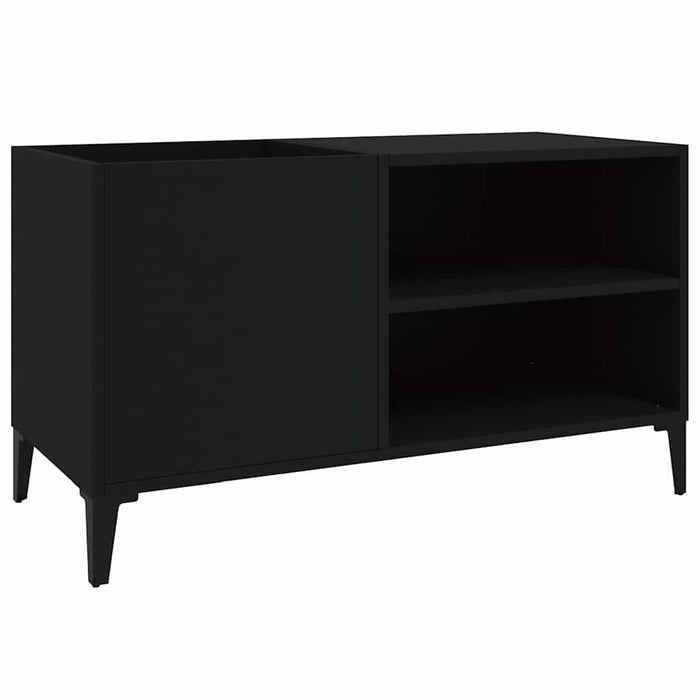 Dulap pentru discuri, negru, 84,5x38x48 cm, lemn prelucrat - WALTI WALTI