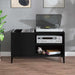 Dulap pentru discuri, negru, 84,5x38x48 cm, lemn prelucrat - WALTI WALTI