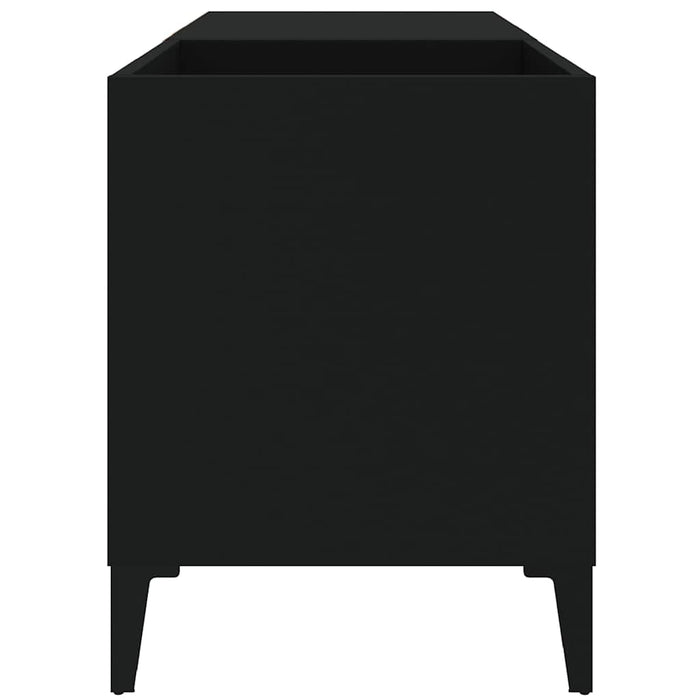 Dulap pentru discuri, negru, 84,5x38x48 cm, lemn prelucrat - WALTI WALTI
