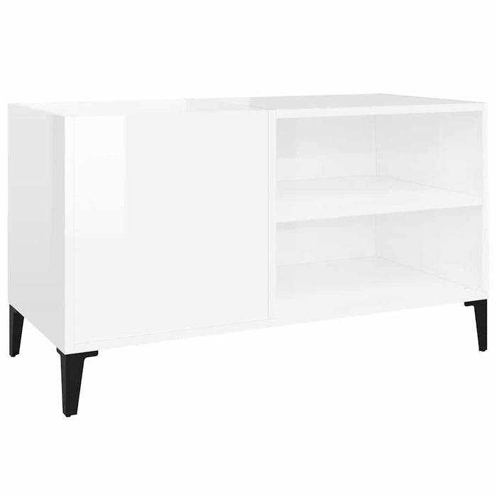 Dulapuri pentru discuri alb lucios 84,5x38x48 cm lemn prelucrat - WALTI WALTI
