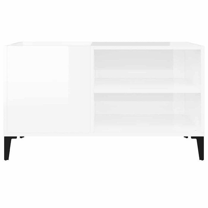 Dulapuri pentru discuri alb lucios 84,5x38x48 cm lemn prelucrat - WALTI WALTI
