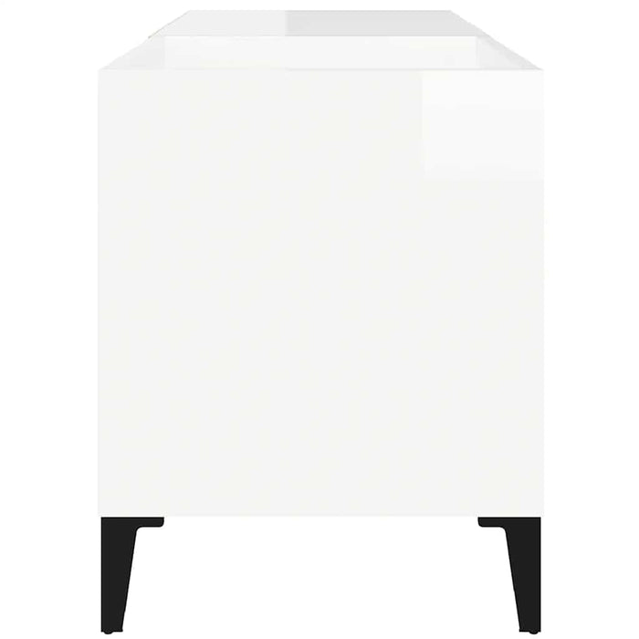Dulapuri pentru discuri alb lucios 84,5x38x48 cm lemn prelucrat - WALTI WALTI