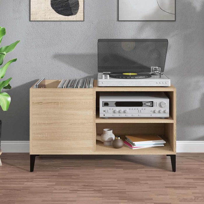 Dulap pentru discuri stejar sonoma 84,5x38x48 cm lemn prelucrat - WALTI WALTI