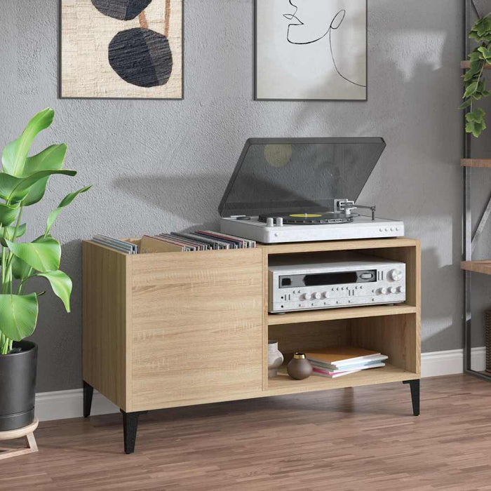 Dulap pentru discuri stejar sonoma 84,5x38x48 cm lemn prelucrat - WALTI WALTI