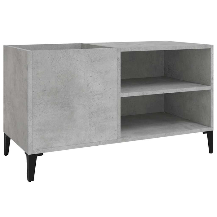 Dulap pentru discuri gri beton 84,5x38x48 cm lemn prelucrat - WALTI WALTI