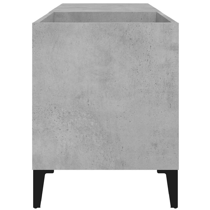 Dulap pentru discuri gri beton 84,5x38x48 cm lemn prelucrat - WALTI WALTI