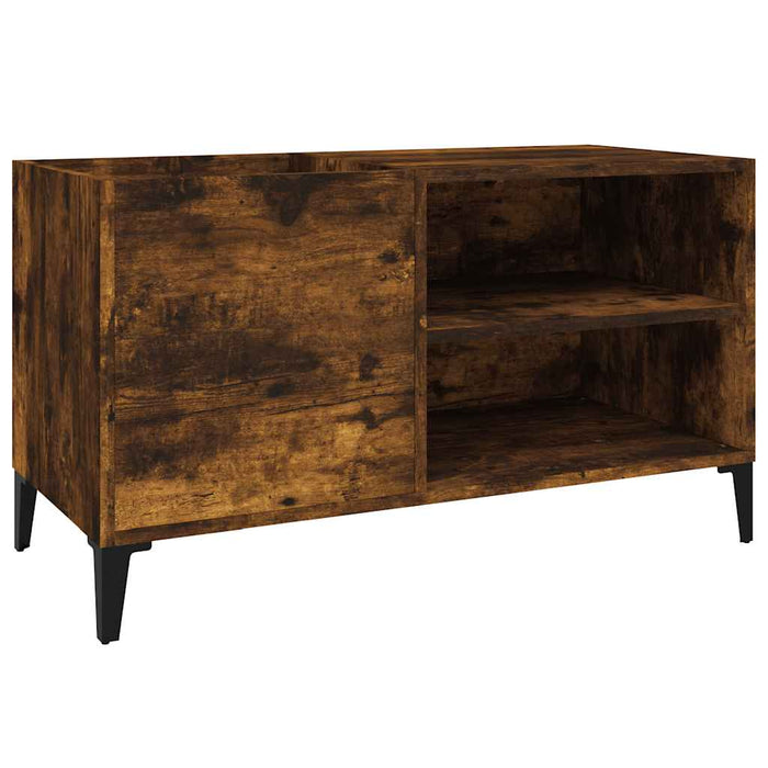 Dulap pentru discuri stejar afumat 84,5x38x48 cm lemn prelucrat - WALTI WALTI