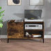 Dulap pentru discuri stejar afumat 84,5x38x48 cm lemn prelucrat - WALTI WALTI