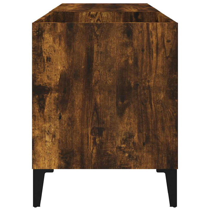 Dulap pentru discuri stejar afumat 84,5x38x48 cm lemn prelucrat - WALTI WALTI