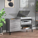 Dulap pentru discuri gri sonoma 84,5x38x48 cm lemn prelucrat - WALTI WALTI