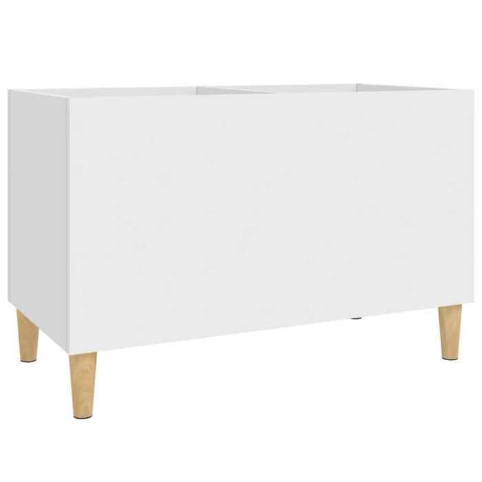 Dulap de discuri, alb, 74,5x38x48 cm, lemn prelucrat - WALTI WALTI