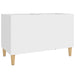 Dulap de discuri, alb, 74,5x38x48 cm, lemn prelucrat - WALTI WALTI
