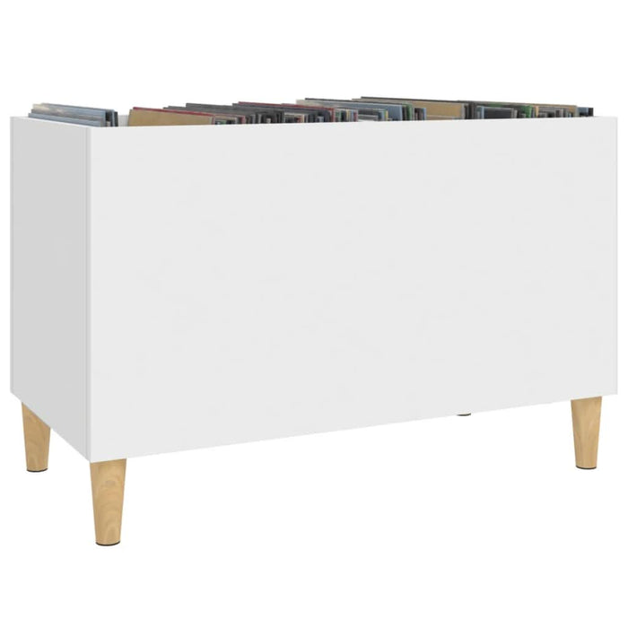 Dulap de discuri, alb, 74,5x38x48 cm, lemn prelucrat - WALTI WALTI