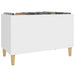 Dulap de discuri, alb, 74,5x38x48 cm, lemn prelucrat - WALTI WALTI