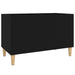 Dulap pentru discuri, negru, 74,5x38x48 cm, lemn prelucrat - WALTI WALTI