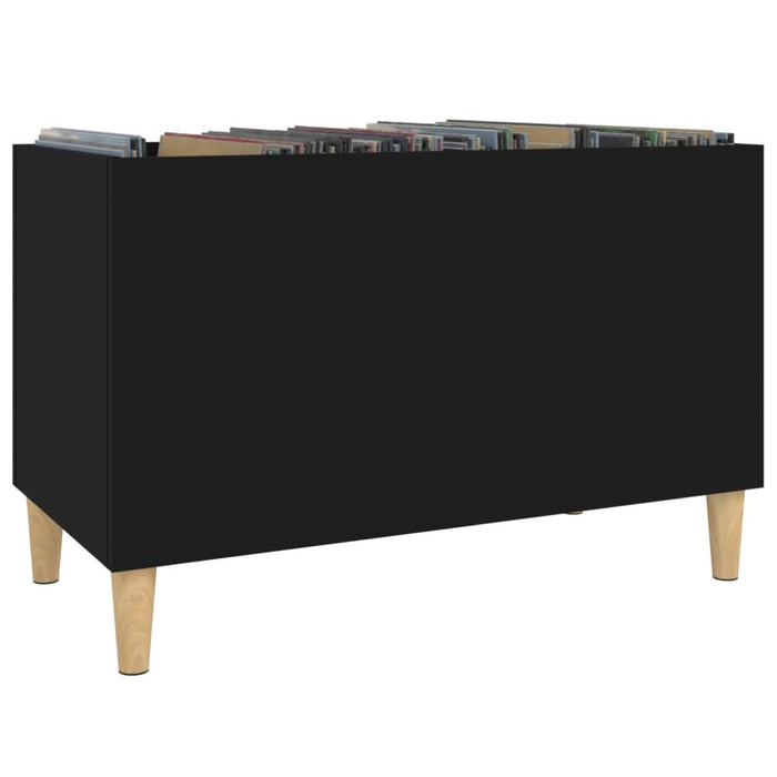 Dulap pentru discuri, negru, 74,5x38x48 cm, lemn prelucrat - WALTI WALTI