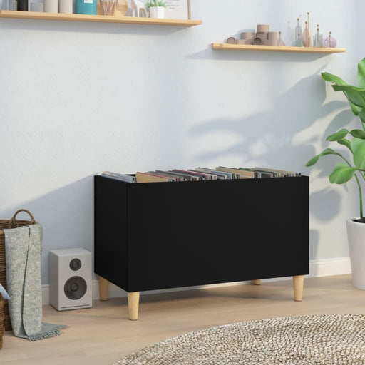 Dulap pentru discuri, negru, 74,5x38x48 cm, lemn prelucrat - WALTI WALTI