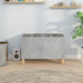 Dulap pentru discuri, gri beton, 74,5x38x48 cm, lemn prelucrat - WALTI WALTI