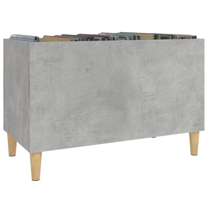 Dulap pentru discuri, gri beton, 74,5x38x48 cm, lemn prelucrat - WALTI WALTI