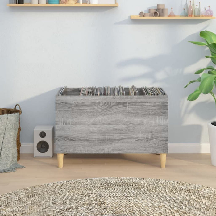 Dulap pentru discuri gri sonoma 74,5x38x48 cm lemn prelucrat - WALTI WALTI